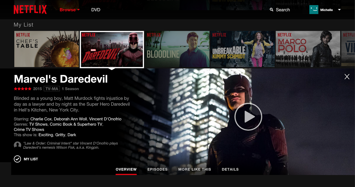 Netflix nya design